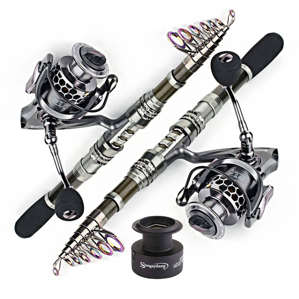 Sougayilang-صنارة صيد دوارة من - مراجعة Fishing Rod Surf وسعره