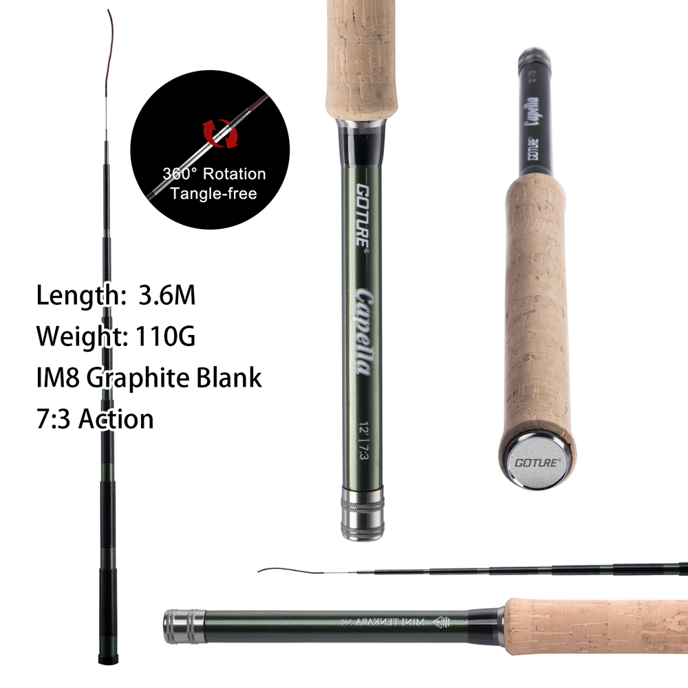 Goture Tenkara يطير الصيد رود  - مراجعة Fishing Rod Fly وسعره
